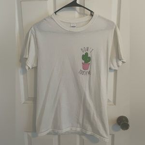 Don’t Touch Me White Cactus Shirt